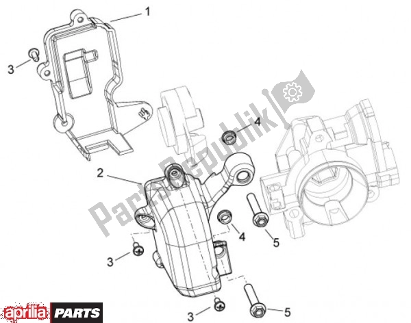 All parts for the Deksel of the Aprilia Mana GT 55 850 2009 - 2011