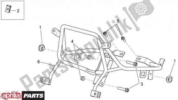 Alle onderdelen voor de Frame Ii van de Aprilia Mana GT 55 850 2009 - 2011