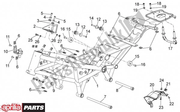 Wszystkie części do Frame Aprilia Mana GT 55 850 2009 - 2011