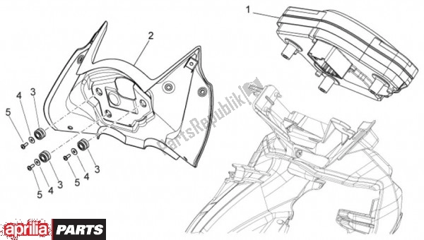 Tutte le parti per il Tachimetro del Aprilia Mana GT 55 850 2009 - 2011