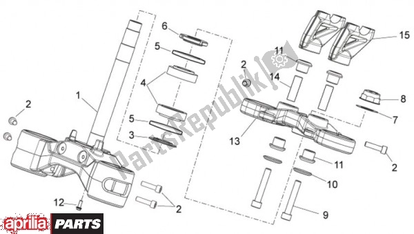 Toutes les pièces pour le Steering du Aprilia Mana GT 55 850 2009 - 2011