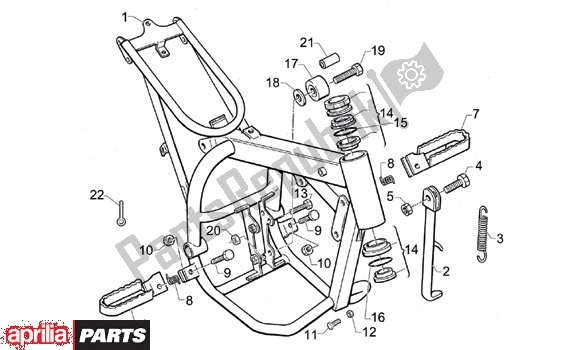 Todas las partes para Frame de Aprilia Mini RX Entry 205 50 2003