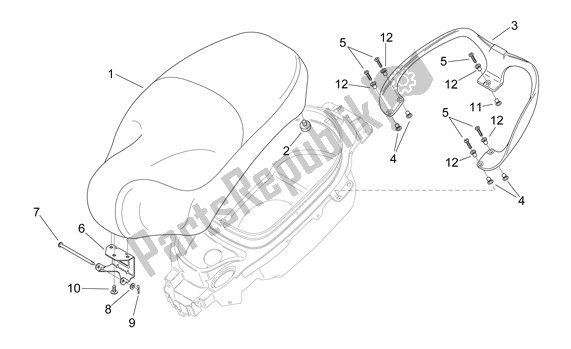 Toutes les pièces pour le Buddyseat du Aprilia Mojito 39 125 2008