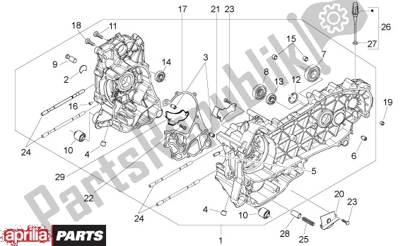 Tutte le parti per il Carter del Aprilia Mojito 39 125 2008