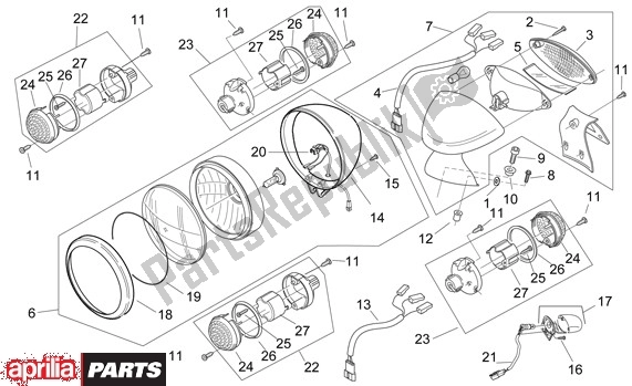 Toutes les pièces pour le Phare du Aprilia Mojito 39 125 2008