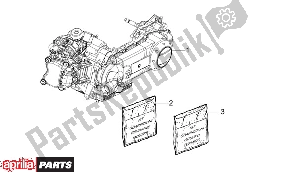 All parts for the Engine of the Aprilia Mojito 39 125 2008