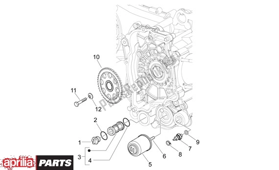 Toutes les pièces pour le Filtre à L'huile du Aprilia Mojito 39 125 2008