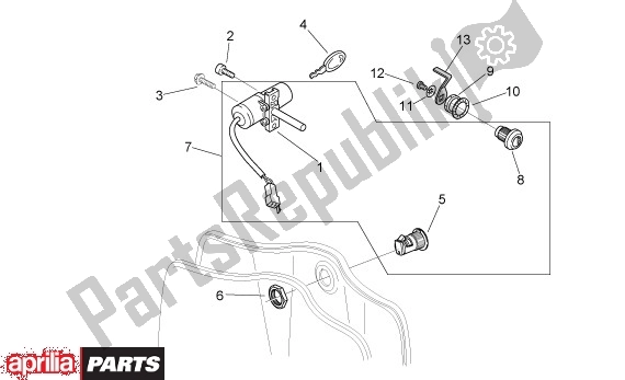 Tutte le parti per il Slotset del Aprilia Mojito 39 125 2008