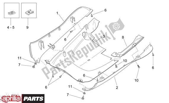 Wszystkie części do Spoiler Aprilia Mojito 39 125 2008