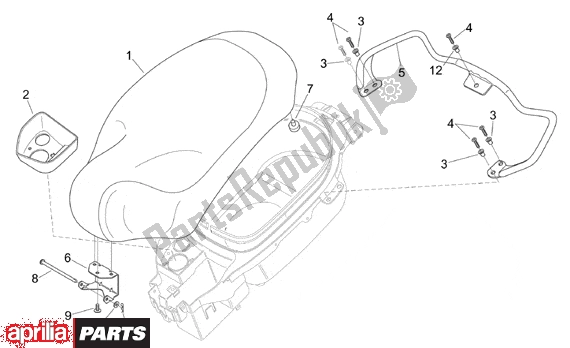 Wszystkie części do Saddle Handle Aprilia Mojito Custom 551 50 1999 - 2003