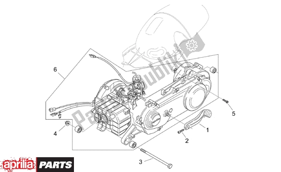 All parts for the Engine of the Aprilia Mojito Retro 550 1999 - 2003