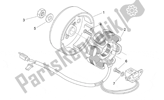 Alle Teile für das Flywheel des Aprilia Mojito Retro 550 1999 - 2003