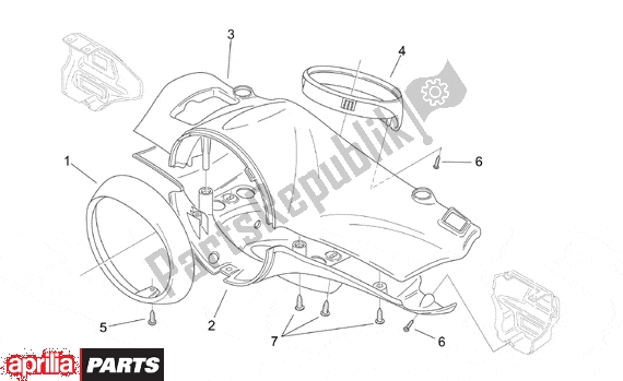 Todas las partes para Front Body I de Aprilia Mojito Retro 550 1999 - 2003