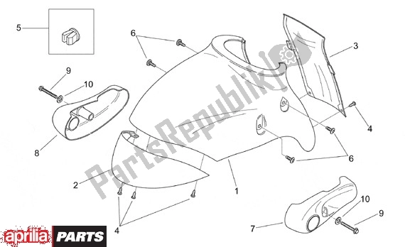 Alle Teile für das Fender des Aprilia Mojito Retro Custom 665 125 1999 - 2001