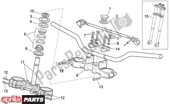 Alle Teile für das Voorwielvork I des Aprilia MX 109 125 2004 - 2006