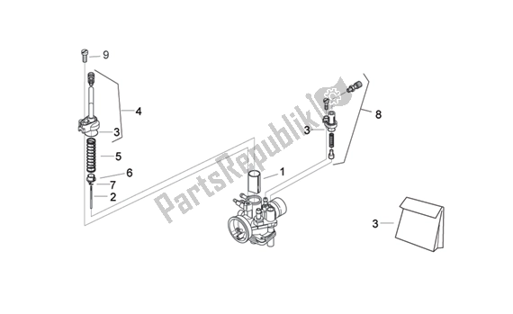 Alle Teile für das Carburettor Ii des Aprilia MX 219 50 2004