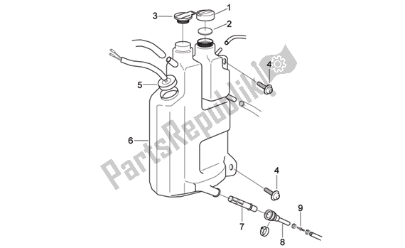 Wszystkie części do Oil Tank Aprilia MX 219 50 2004