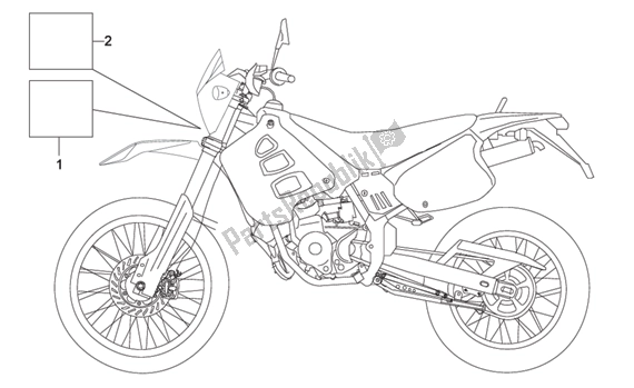 Alle Teile für das Plate Set des Aprilia MX 219 50 2004