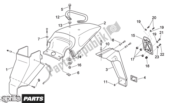 Wszystkie części do Rear Body Aprilia MX 219 50 2004