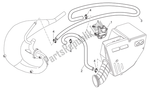 Alle Teile für das Secondary Air des Aprilia MX 219 50 2004