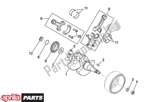 Wszystkie części do Wa? Korbowy Aprilia MXV 51 450 2008 - 2010