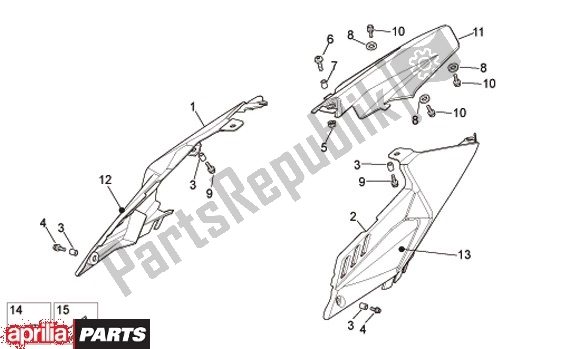 Alle Teile für das Zijbeplating des Aprilia MXV 51 450 2008 - 2010