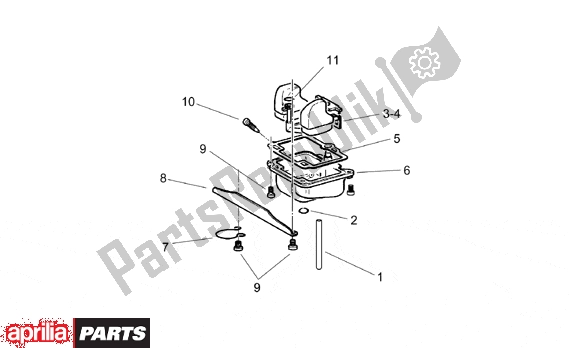 All parts for the Carburettor Iv of the Aprilia Pegaso 3 11 650 1997 - 2000