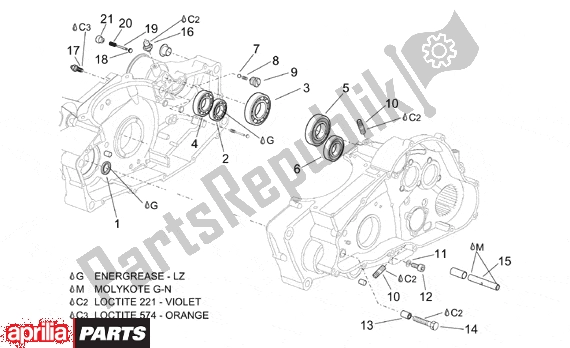 Alle Teile für das Crankcase Ii des Aprilia Pegaso 3 11 650 1997 - 2000