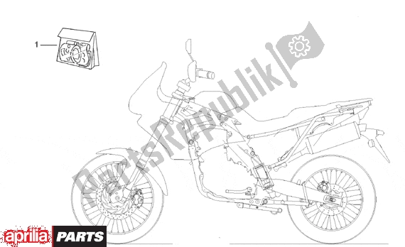 Toutes les pièces pour le Decal Set du Aprilia Pegaso 3 11 650 1997 - 2000