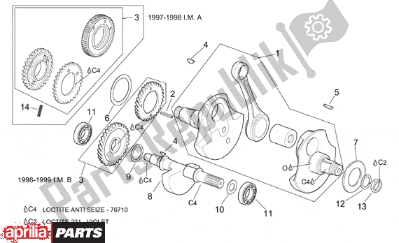 All parts for the Drive Shaft of the Aprilia Pegaso 3 11 650 1997 - 2000
