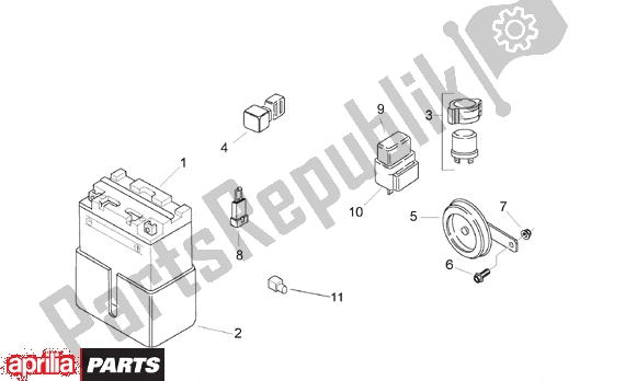 All parts for the Electrical System I of the Aprilia Pegaso 3 11 650 1997 - 2000