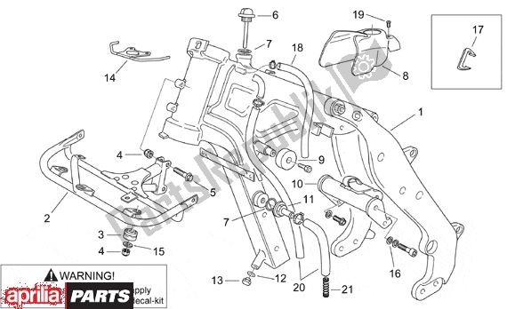 All parts for the Frame I of the Aprilia Pegaso 3 11 650 1997 - 2000