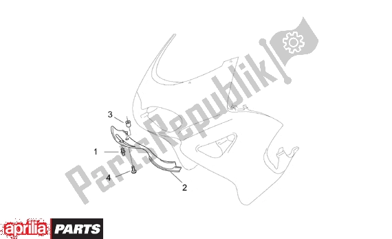 Toutes les pièces pour le Front Body F Fairing Air Intake du Aprilia Pegaso 3 11 650 1997 - 2000