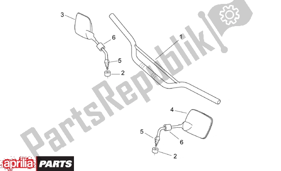 Toutes les pièces pour le Handlebar Mirrors du Aprilia Pegaso 3 11 650 1997 - 2000