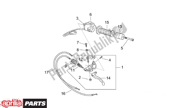 All parts for the Lh Controls of the Aprilia Pegaso 3 11 650 1997 - 2000