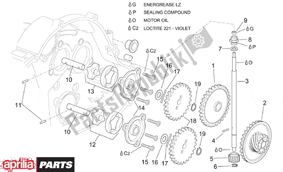 Alle Teile für das Oil Pump des Aprilia Pegaso 3 11 650 1997 - 2000