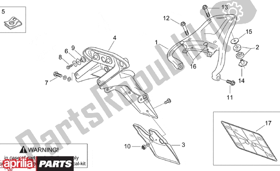 Alle onderdelen voor de Rear Body van de Aprilia Pegaso 3 11 650 1997 - 2000