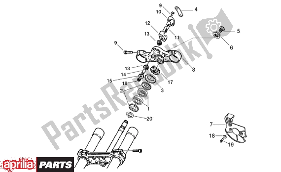 All parts for the Steering of the Aprilia Pegaso 3 11 650 1997 - 2000