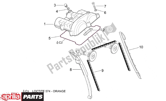 Alle Teile für das Valves Cover des Aprilia Pegaso 3 11 650 1997 - 2000