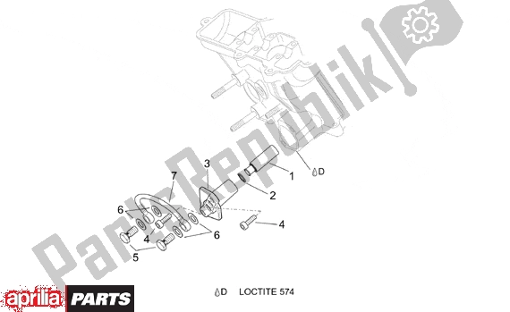 Wszystkie części do Chain Tensioner Aprilia Pegaso IE 261 650 2001 - 2004