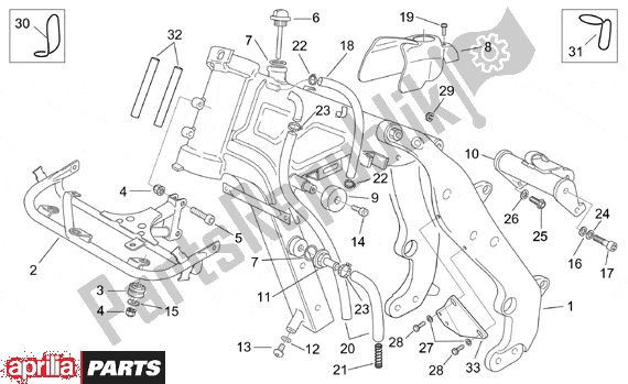 Todas as partes de Frame I do Aprilia Pegaso IE 261 650 2001 - 2004