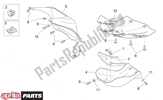 Todas las partes para Front Body Iii de Aprilia Pegaso IE 261 650 2001 - 2004