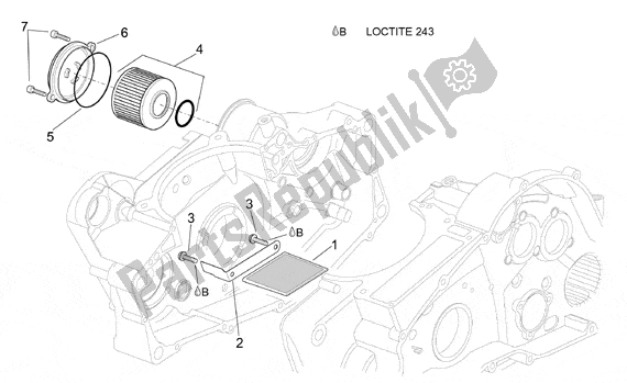 Tutte le parti per il Oil Filter del Aprilia Pegaso IE 261 650 2001 - 2004