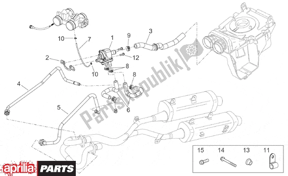All parts for the Secondary Air of the Aprilia Pegaso IE 261 650 2001 - 2004