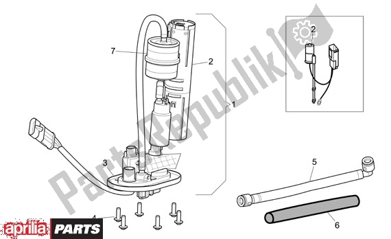 Tutte le parti per il Brandstofpomp del Aprilia Pegaso Strada-factory-trail 18 660 2005 - 2009