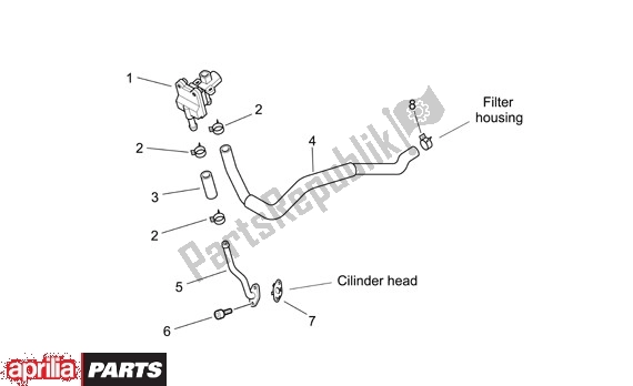 Todas as partes de Nevenluchtbehuizing do Aprilia Pegaso Strada-factory-trail 18 660 2005 - 2009