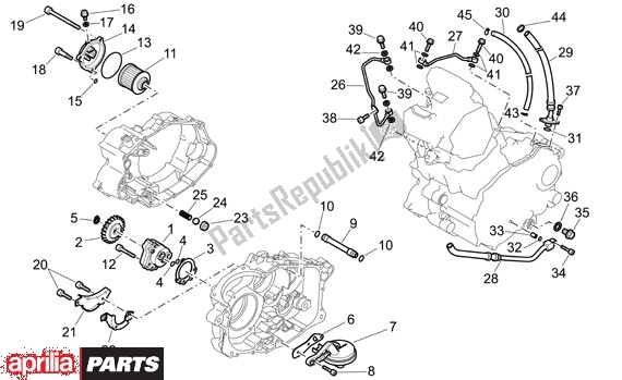 All parts for the Oil Pump of the Aprilia Pegaso Strada-factory-trail 18 660 2005 - 2009