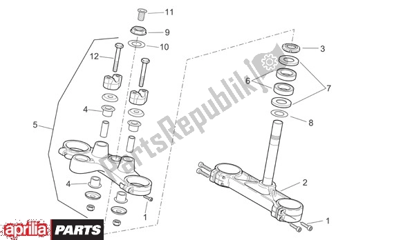 Alle Teile für das Tstuk Kroonplaat Strada des Aprilia Pegaso Strada-factory-trail 18 660 2005 - 2009