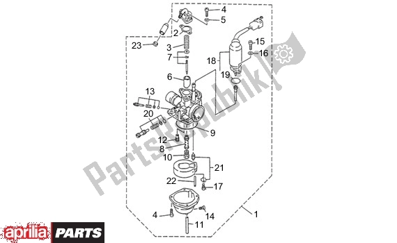 Wszystkie części do Ga? Nik Aprilia Quasar 2T AC 999 50 2003