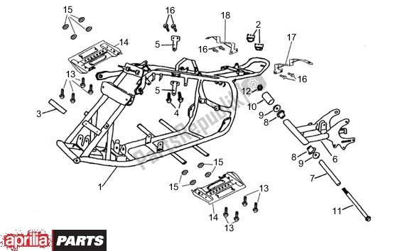 Alle Teile für das Frame des Aprilia Quasar 2T AC 999 50 2003